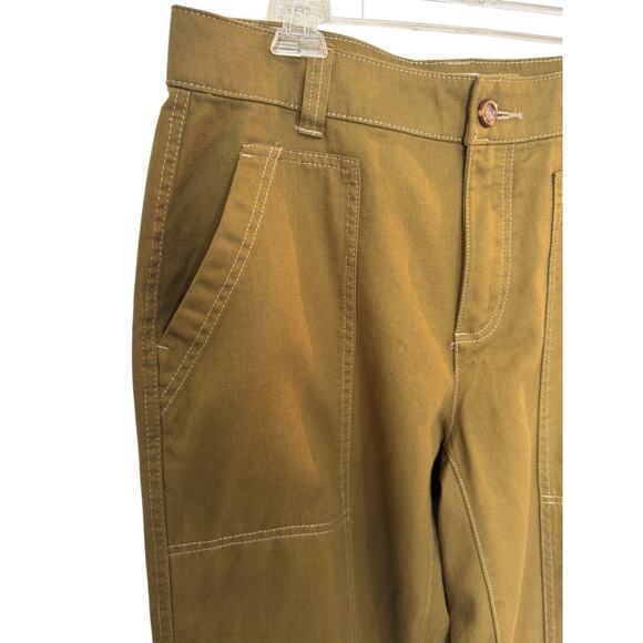 NWT Old Navy High Rise Straight Leg Utility Pants Satin Moss Green W's 10P - Picture 5 of 9
